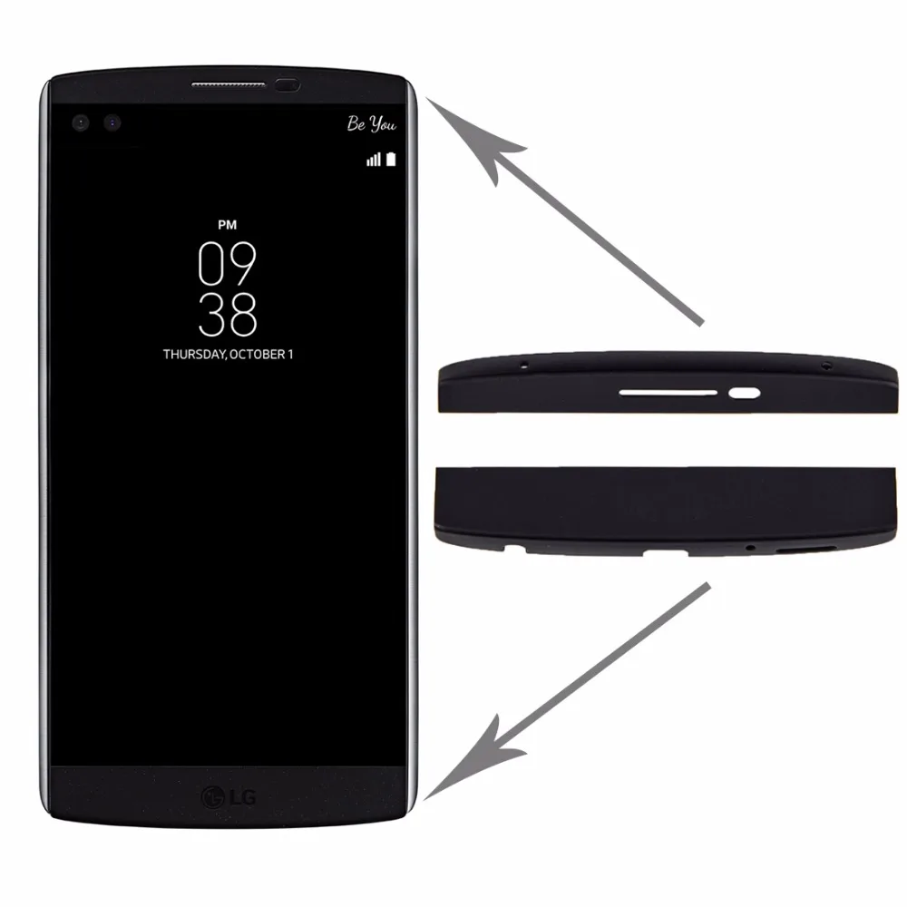 Передняя крышка корпуса (верх + низ) с клеем для LG V10 | Мобильные телефоны и