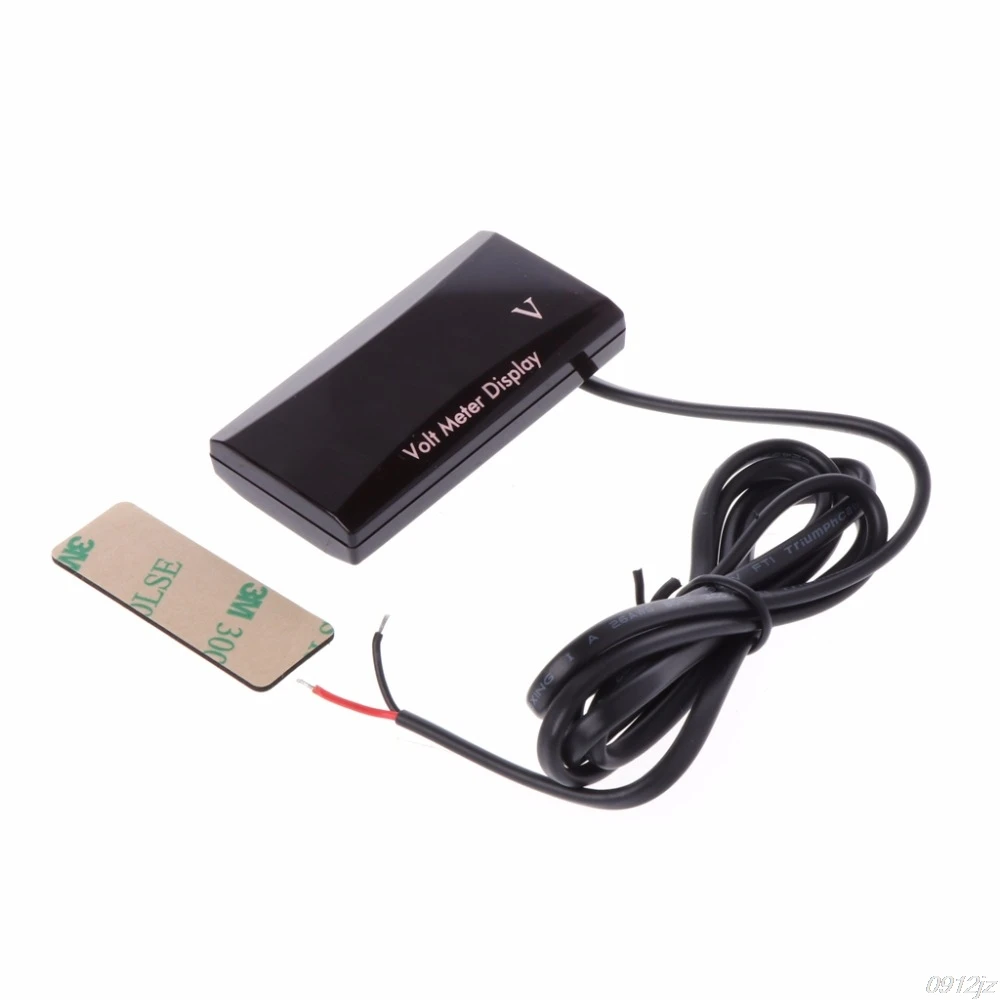 DC 8-16V Mini Digital Voltmeter Voltage Tester Meter For Cars Vehicles Tester Red/White/Blue Display