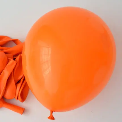 100 шт./пакет 10 дюймов латексные шары День рождения Свадебные украшения надувной шар для детского дня рождения Летняя тема вечерние Globos - Цвет: Orange