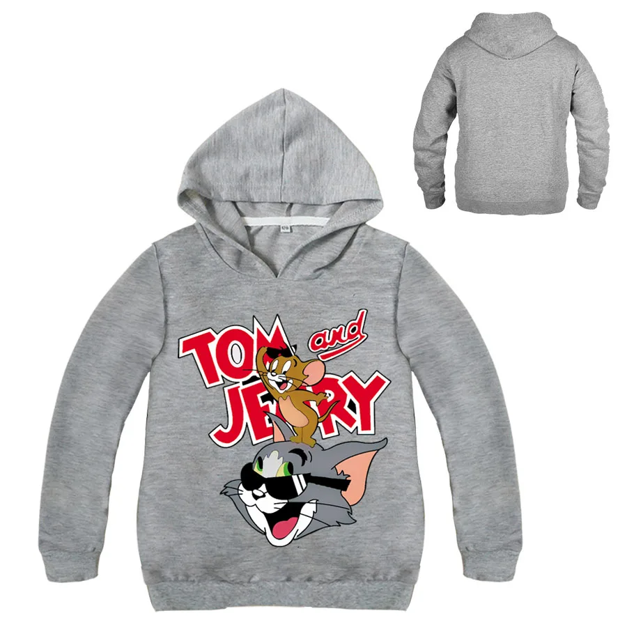 

Tom And Jerry Cartoon Hoodie For Girls Kids Boys Sweatshirt For Girls Long Sleeve Tees For Boys Clothes Hoodies 2019 Spring tops