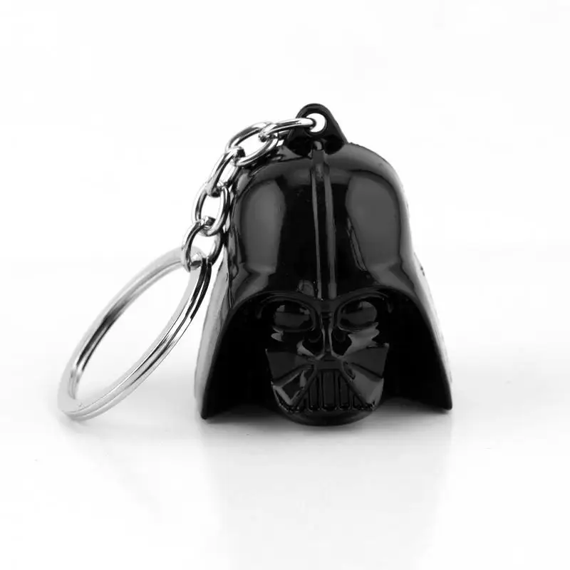 

Fashion Movie Jewelry Star Wars 3D Figure Darth Vader Anakin Skywalker Keychain Black Metal Present Key Rings Key Chain For Gift