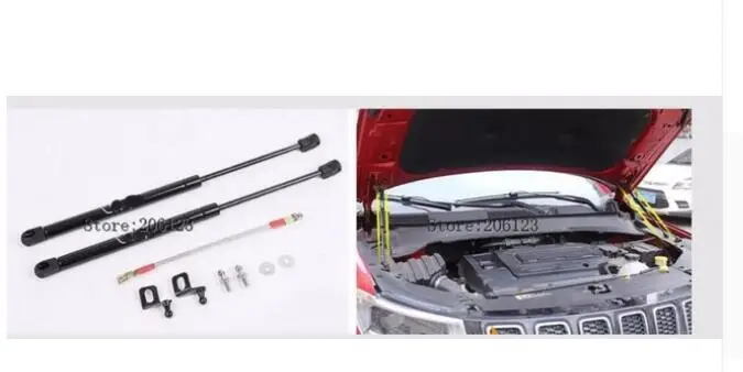 

For JEEP COMPASS 2017 2018 2x Engine Cover Support Rod Hydraulic Hood Car Style Accessories