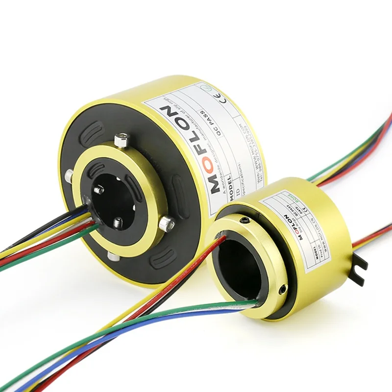 

Through The Hole Slip Ring To Turn The Conduction To Connect The 2 4 6 12 Wire Connector Collector Ring.