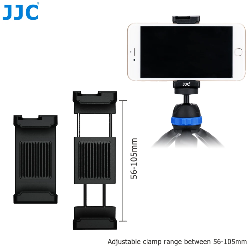 JJC Smart Phone Clip 56 105mm Adjustable Selfie Stick Phones Holder for iPhone/HUAWEI/MI/Samsung|Селфи-моноподы| |