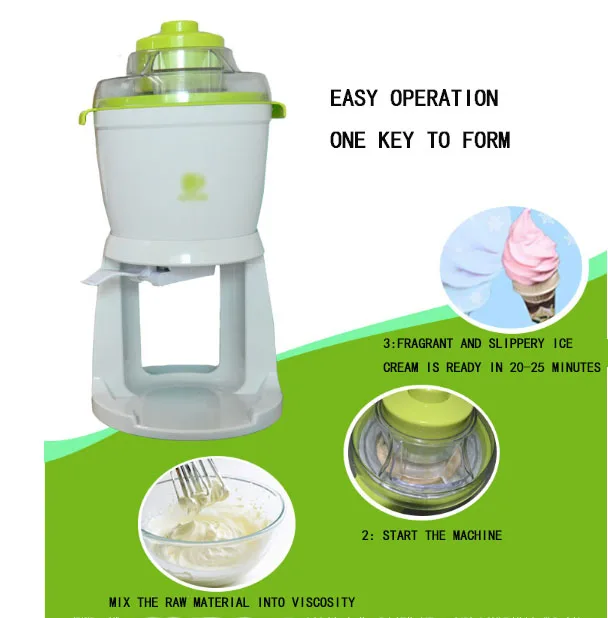 7.Free Shipping Automatic household ice cream machine Small ice cream maker Children ice cream machine Home ice cream machine