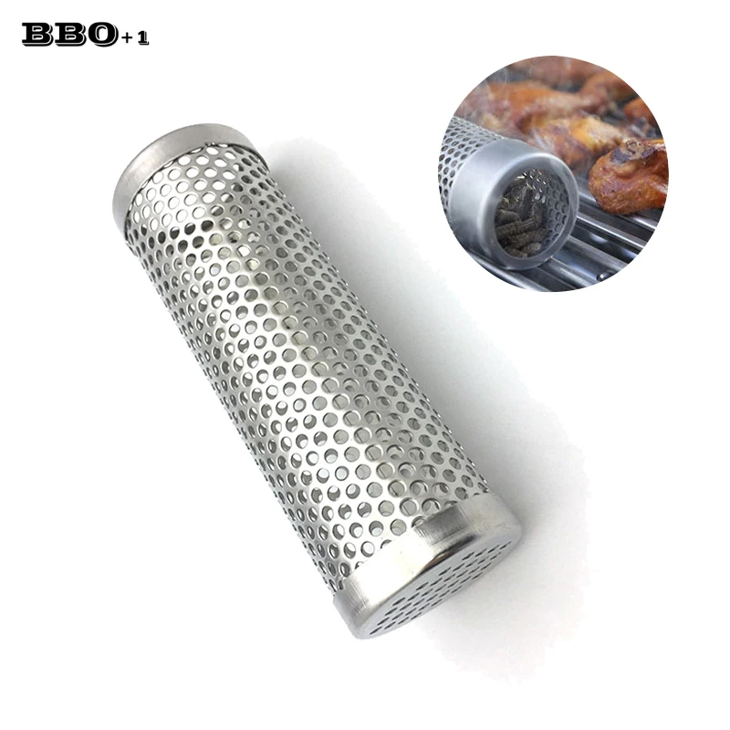 6'' /12'' Round BBQ Pellet Smoker Tube Stainless Steel BBQ Cold Smoke