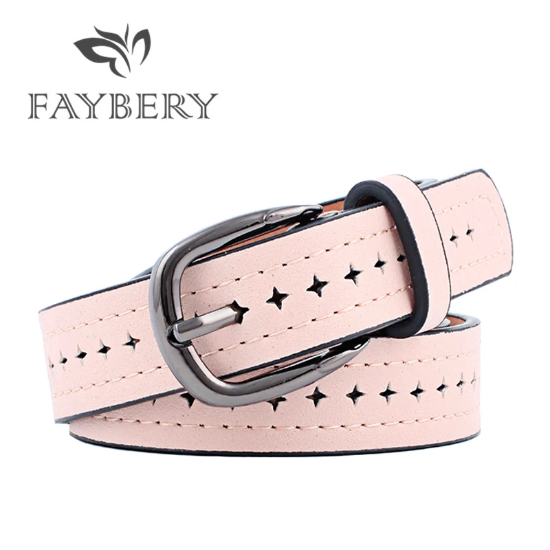 Ремень женский с металлической пряжкой