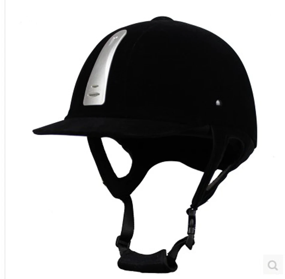 Professional Children Equestrian Horse Riding Helmet Black ABS Unisex