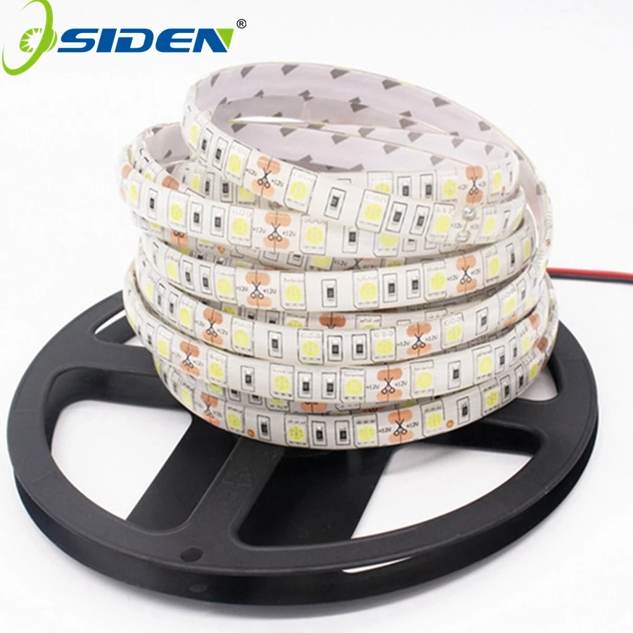 OSIDEN DC12V 5 м Светодиодная лента 5050 RGB, RGBW, RGBWW 60 Светодиодный s/M гибкий светильник 5050 Светодиодная лента RGB белый, теплый белый, красный, синий, зеленый