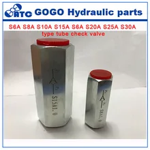 Высокое давление G1/4, G3/8, G1/2, S10A прямо через односторонний клапан типа S нержавеющая сталь