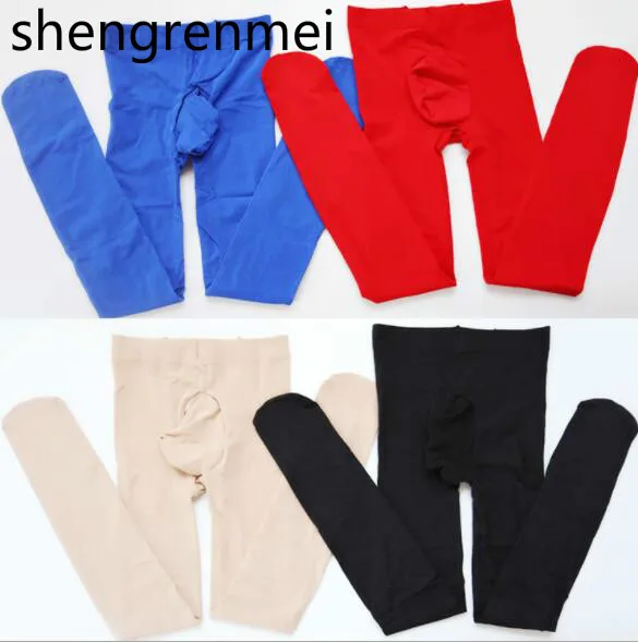 stocking sock Shengrenmei 2019 HOT 7 Color Sexy Sissy Pantyhose Men Exotic Apparel Velvet Stockings with Close Crotch Sheath Lingerie Tights cotton boxers for men Exotic Apparel