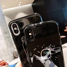 

Glossy Planet Moon Love Heart Phone Case For iPhone X Case For iphone 6S 6 7 8 Plus Cartoon Wishing Bottle Pattern Cases