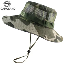 Мужская шляпа-Панама женская шляпа Боб Буни летняя дышащая легкая камуфляжная кепка Военная армейская походная тактическая уличная шляпа от солнца