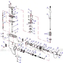 Подводное устройство в виде ракушки компонент для hidea HDF15, 4-тактный 15HP