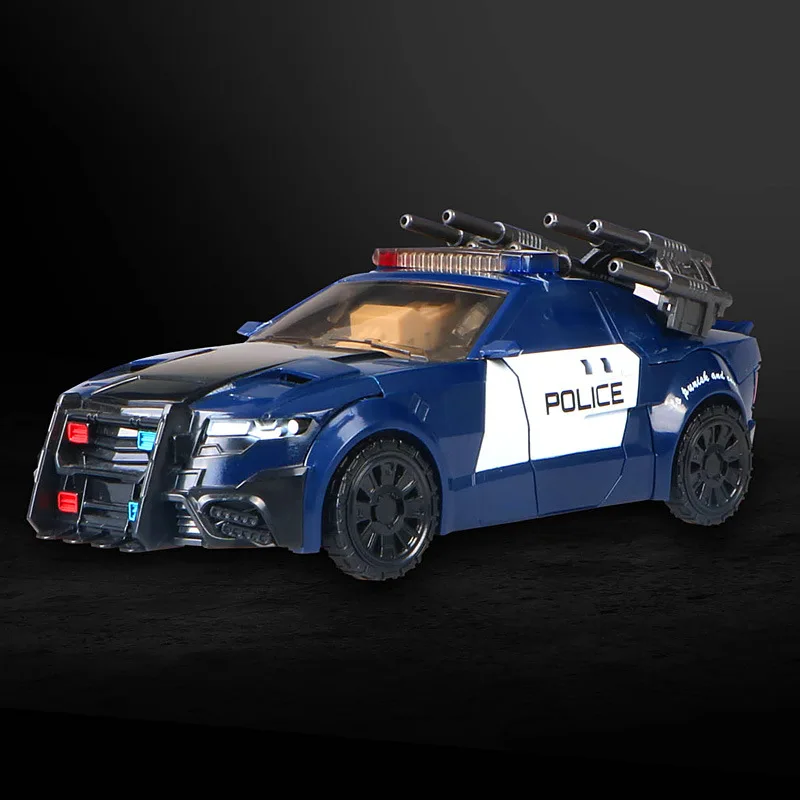 G1 Barricade HBM Transformation TF5 Police Car Action Figure Voyager Oversize Robot Model Toys In Stock G1 Barricade HBM Transformation TF5 Police Car Action Figure Voyager Oversize Robot Model Toys In Stock