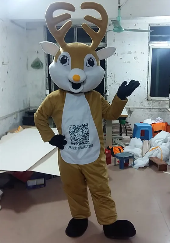 Лесной Лось Олень искусственный Обычный костюм аниме наборы mascotte маскарадный