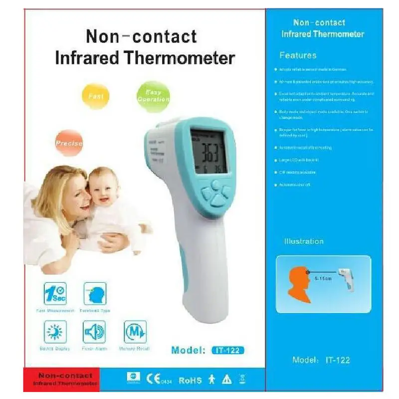 Бесконтактный инфракрасный луч термометр Детский Электронный термометр ушной пистолет детский термометр для взрослых