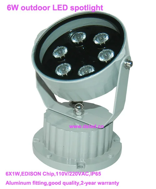 

Free shipping ! CE, high power 6W outdoor LED spotlight,LED floodlight,EDISON Chip,2-year warranty,110V/220VAC,DS-T18-6W
