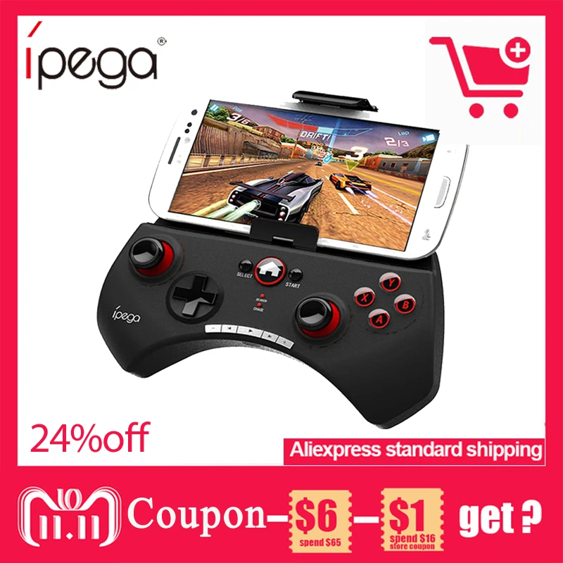 Goede IPega PG 9025 PG 9025 Draadloze Bluetooth Gamepad Game Controller Verstelbare Houder Joystick voor iOS iPhone iPad voor Xiaomi