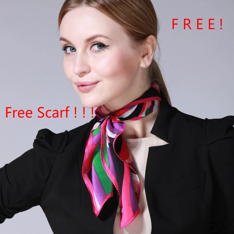 

Square 50cm Scarf For Elegant Business Party Women Neck Silk Satin Scarf Small Vintage Skinny Retro Hair Tie