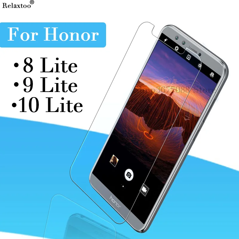 Защитное стекло для honor 8 9 10 lite закаленное huawei honer 8lite 9lite защита экрана wey light