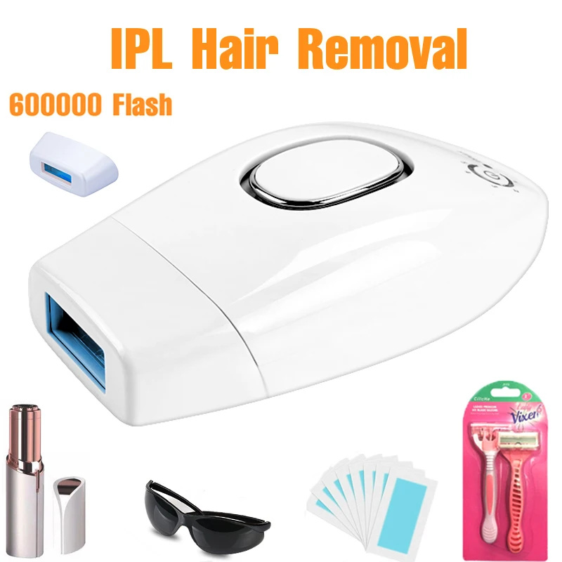 

Professional Permanent IPL Epilator 600000 Flash Laser Hair Removal Electric Women Painless Threading Hair Remover Machine