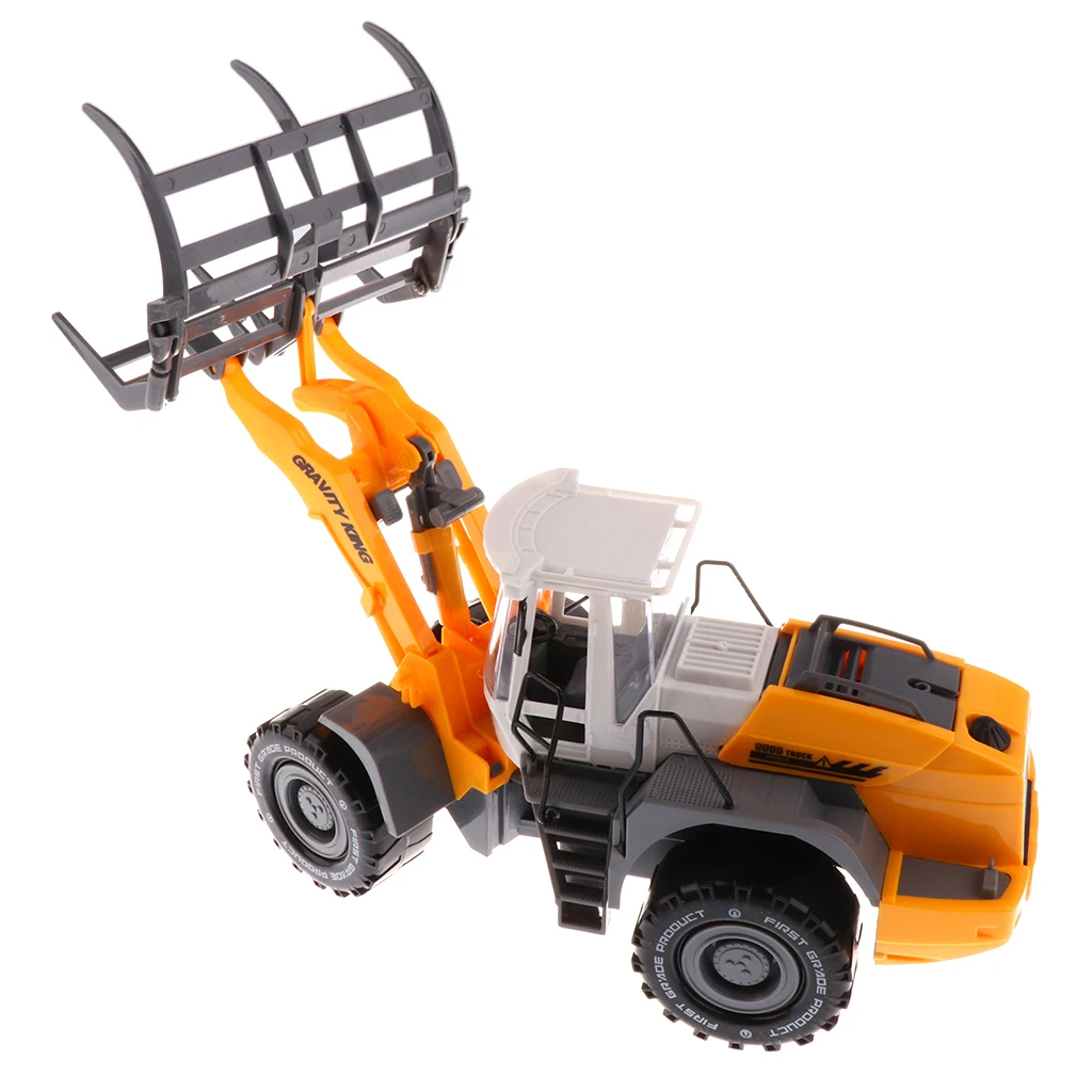 1/22 Plastic Friction Powered Dump Truck Construction Vehicle Toy Dump TruckExcavator Bulldozer Street Sweeper for Kids