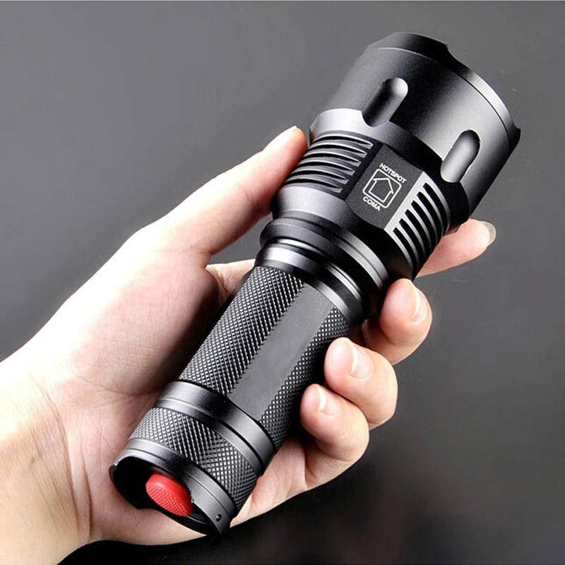 Powerful CREE XML T6 LED Flashlight ZOOMABLE 6000LM Waterproof 3 Modes ...