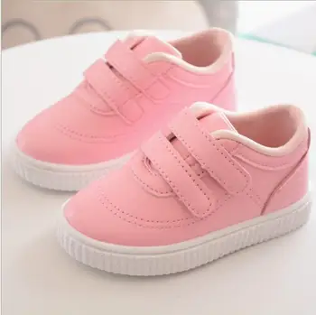 

Kids Casual Shoes For Girl Children Leather shoes boys&Girls Candy color Spring Autumn white sneakers children single shoes