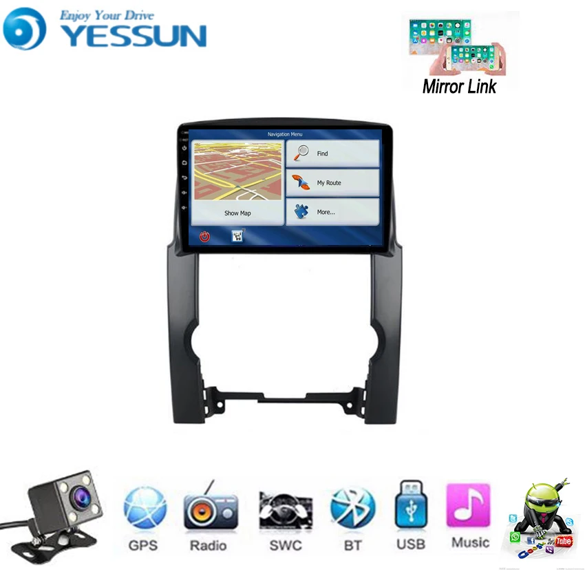 

YESSUN For Kia Sorento 2008~2013 Car Android Multimedia Player GPS Navigation Big Screen AUTO Radio Bluetooth