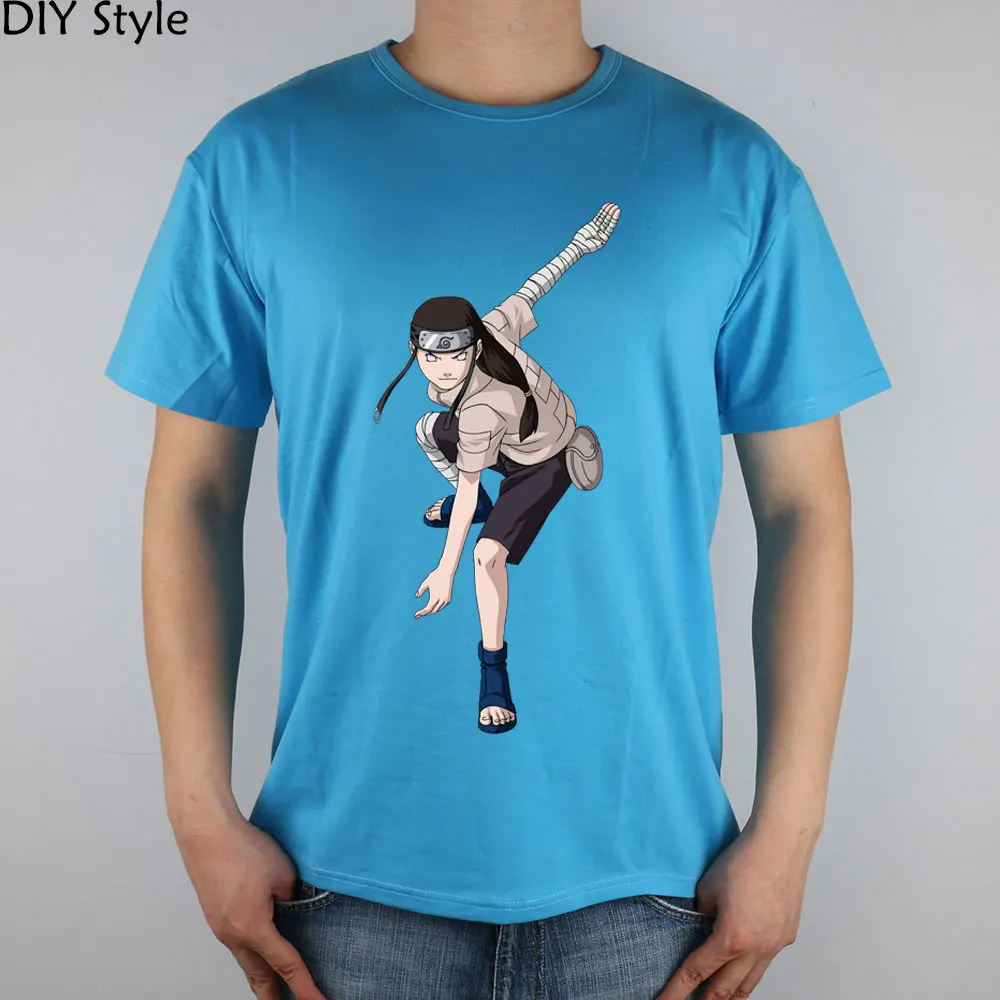 Мужская футболка с коротким рукавом принтом Наруто Ning times Hyuga Neji 2|brand t shirt men|t ment men