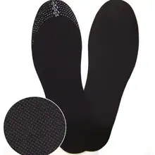 Лидер продаж черные эластичные стельки для обуви унисекс бамбуковый уголь дезодорант подушка для ног вставки стельки для обуви