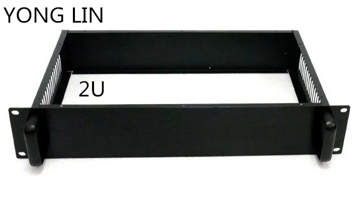 1pcs HTPC CHASSIS 2U chassis 19 inch case data switch box Chassis power communication server chassis
