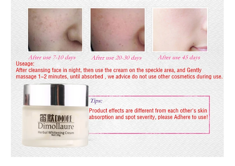 Dimollaure Retinol отбеливающий крем для лица Витамин А удаление веснушек мелазма пигмент меланин пятна акне удаление шрамов Dimore