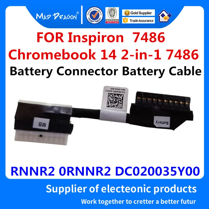 MAD DRAGON Brand laptop NEW Battery Connector Battery Cable For Dell Inspiron Chromebook 14 2-in-1 7486 RNNR2 0RNNR2 DC020035Y00 MAD DRAGON Brand laptop NEW Battery Connector Battery Cable For Dell Inspiron Chromebook 14 2-in-1 7486 RNNR2 0RNNR2 DC020035Y00