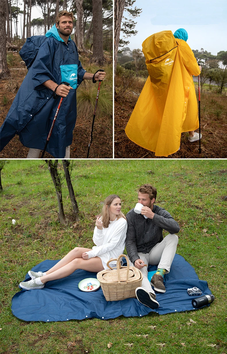 Naturehike, новинка, дождевик для мужчин и женщин, для активного отдыха, для пеших прогулок, дождевик, походная, складная, водонепроницаемая куртка, непромокаемое, велосипедное пончо, сумка