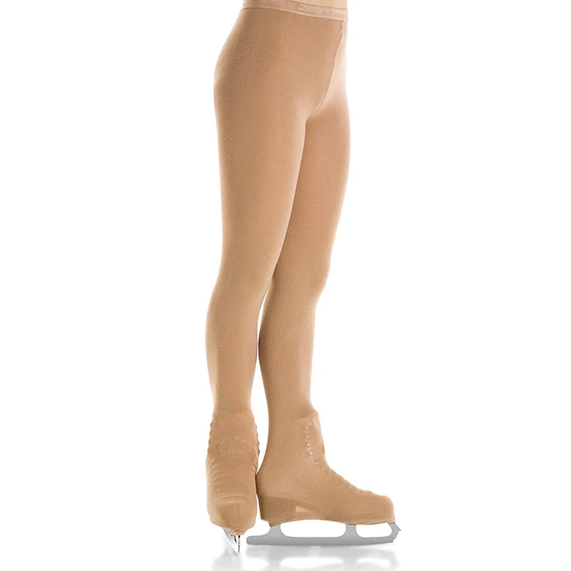 

Thermal Figure Skating Tights Footed For 115 to 175cm Height Pantyhose Pants For Children And Adult