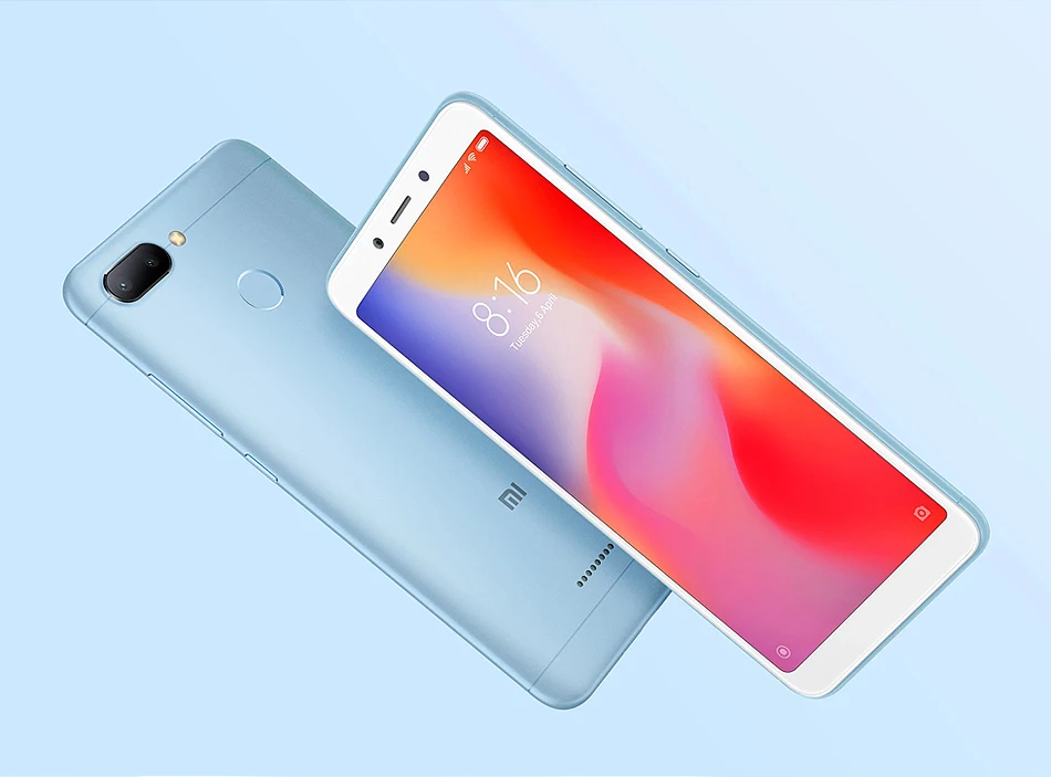 Xiaomi Redmi 6 с глобальной прошивкой, 3 ГБ ОЗУ, 32 Гб ПЗУ, смартфон Helio P22, четыре ядра, камера 12 Мп+ 5 МП, 5,4" 18:9, полный экран, 3000 мА/ч