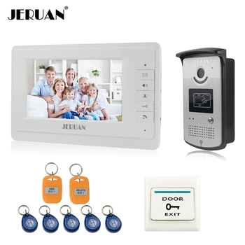 

JERUAN Home 7" LCD monitor Speakerphone intercom Color Video Door Phone doorbell access Control System doorphone free shipping
