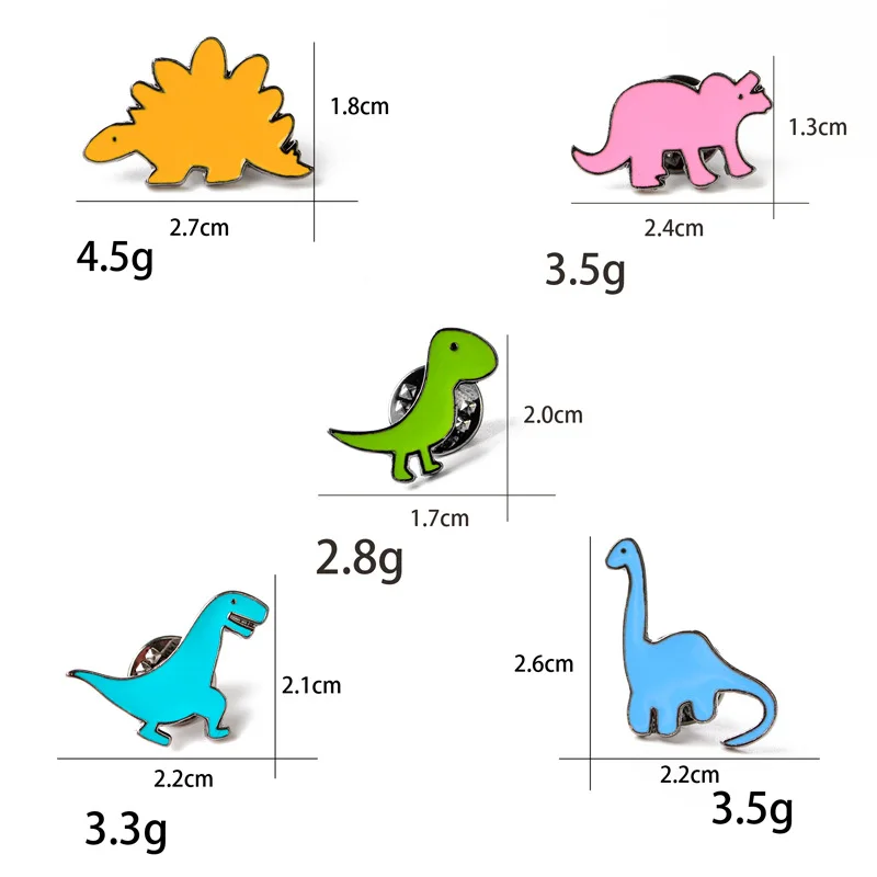 Броши с эмалью динозавра для женщин, милый костюм с животными из мультфильмов, значки значок на лацкан, Детская забавная футболка с игрушкой, свитер, Ювелирное Украшение с иконой