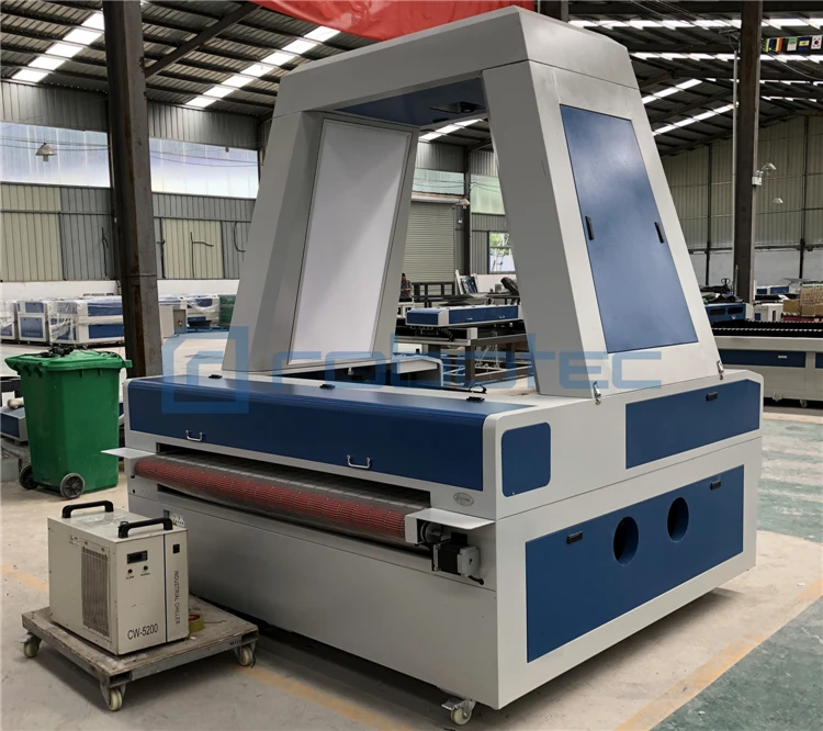 Автоматическая подача co2 cnc CCD камера сканирование 1610 Лазерная резка машина для