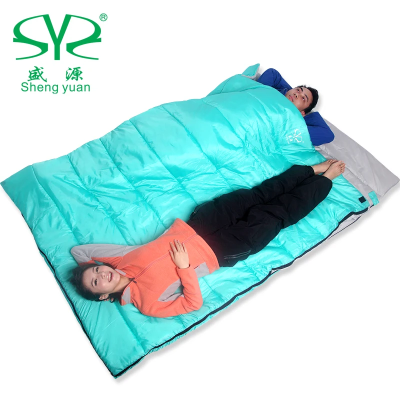 Shengyuan outdoor double sleeping bag to keep warm autumn and winter