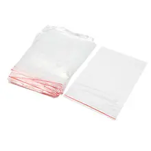 100 шт. 20 см x 30 см застегивающиеся пакеты 1Mil Поли Очистить прямоугольник закрывающимися Zip печать