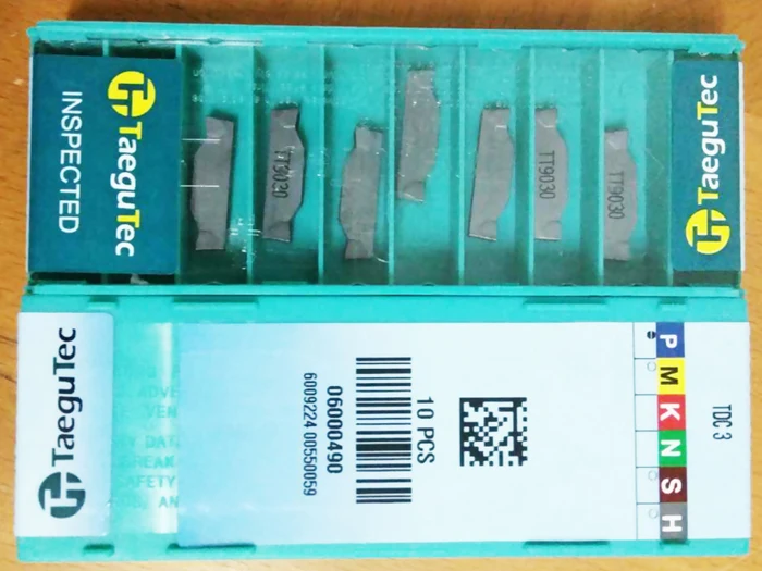 

10PCS 2mm TeaeguTec TDC2 TT9030 Cemented carbide inserts CNC blade lathe tool