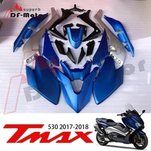 Motorcycle Tmax Fairing ABS Plastic Injection Tmax530 Fairing Kit Bodywork Bolts for Yamaha Tmax 530 2017 2018 Blue Motorcycle Tmax Fairing ABS Plastic Injection Tmax530 Fairing Kit Bodywork Bolts for Yamaha Tmax 530 2017 2018 Blue