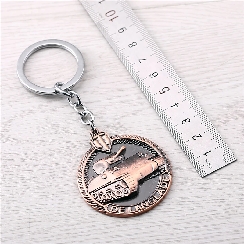 J Store брелок для ключей в стиле всемирных танков мужская модель с медалью ланглада