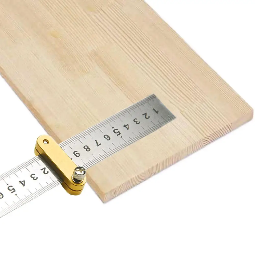 

Steel Ruler Locator Mark Scraper Woodwork Designing Machine Scribe Woodworking Tool Punch Locator Gauging Tool