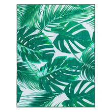 Европейский Национальный стиль зеленые растения сельские прямоугольные блестящие ковры Нескользящие моющиеся прочные коврики для гостиной/спальни