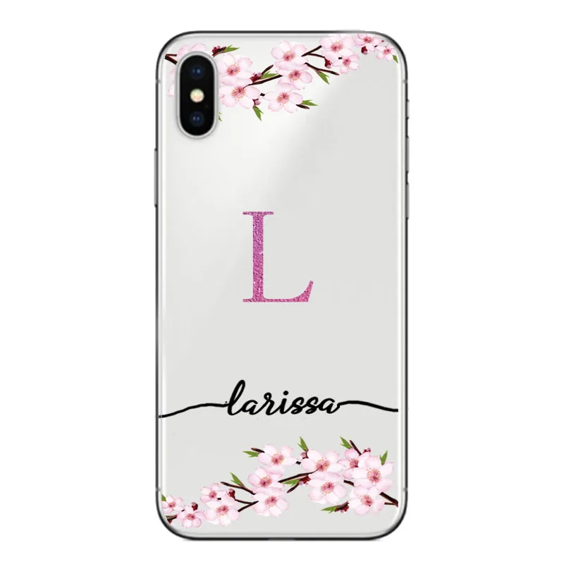 Чехол для телефона с именем сделай сам чехлы samsung S10 e S9 Plus iPhone 7 8 X XR huawei P30 P20