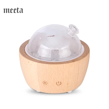 

Ultrasonic Aroma Diffuser Air Humidifier mini Essential Oil Diffuser Aromatherapy for Home Wood Glass 90ml LED Light